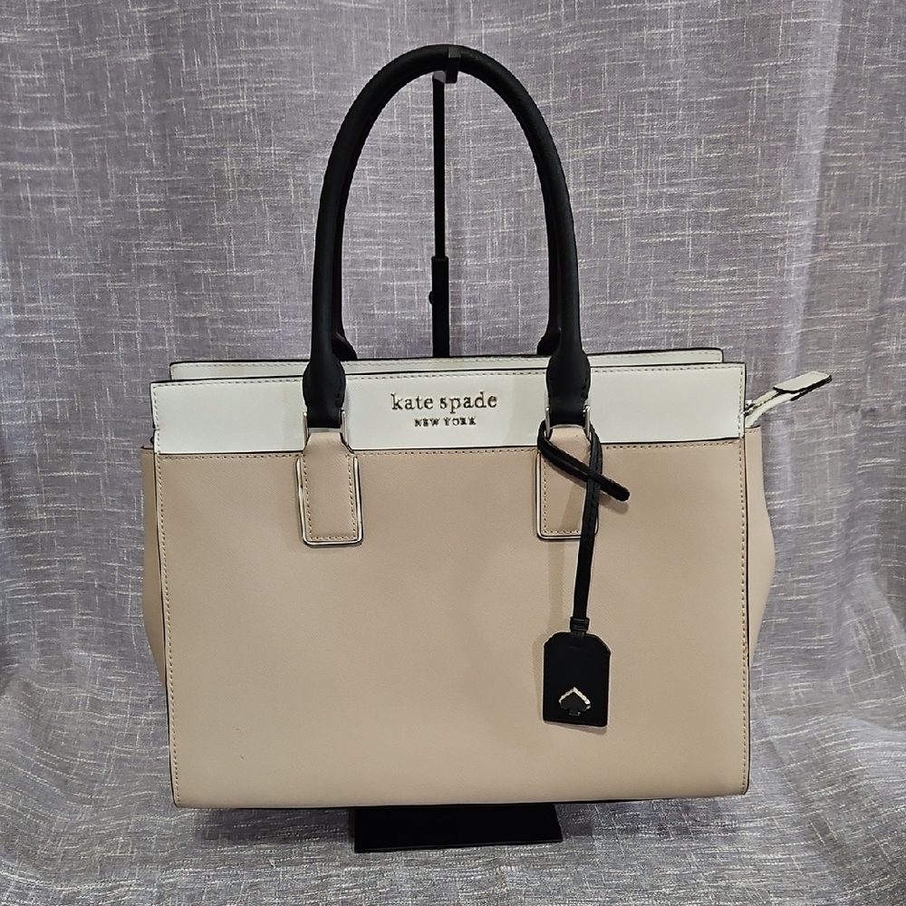 Kate Spade Tan and Black Satchel
